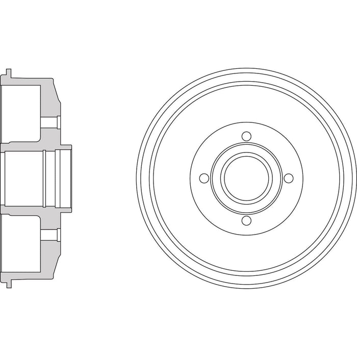 Apec Brake Drum Rear Fits Dacia Logan Renault Captur Clio Kangoo Zoe