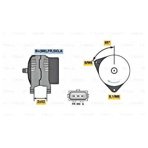 Bosch Reman Alternator 8114 0986081140