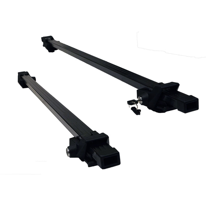 Aluminium Locking Roof Rack Cross Bars fits Nissan X-Trail with raised rails UKB4C  - Dynamic Drive