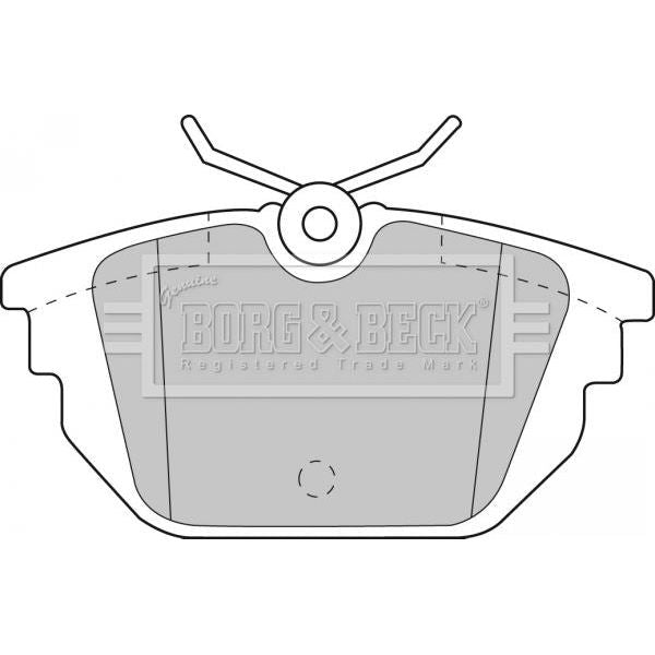 Genuine Borg & Beck Rear Brake Pads fits AlfaFiat 145BravaMarea 97 BBP1867 Borg & Beck  - Dynamic Drive