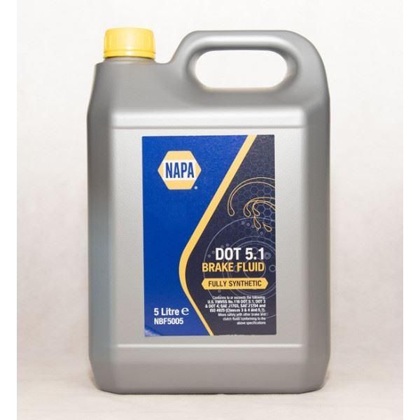 Napa Consumables Napa Dot 5.1 Brake Fluid 5L NBF5005