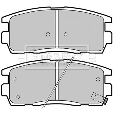 Genuine Borg & Beck Rear Brake Pads fits GM Antara Chev Captiva 07 BBP2041 Borg & Beck  - Dynamic Drive