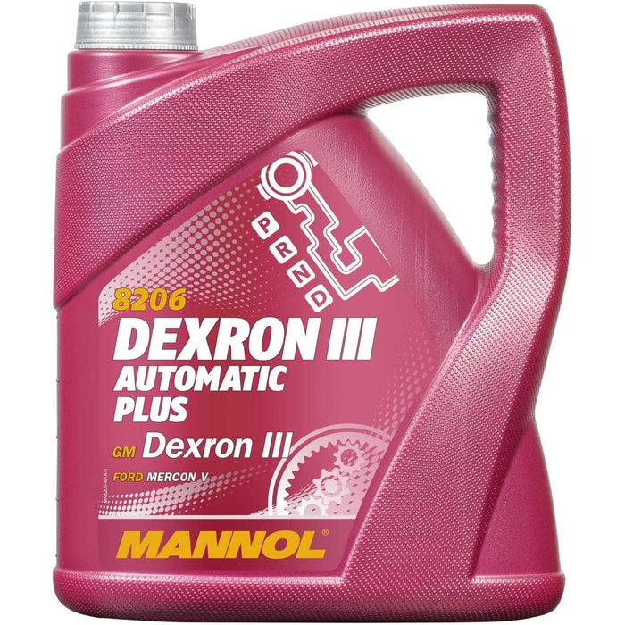 4x MANNOL 4L DEXRON III 3 Automatic Transmission Fluid ATF Ford Mercon V MB Mannol  - Dynamic Drive