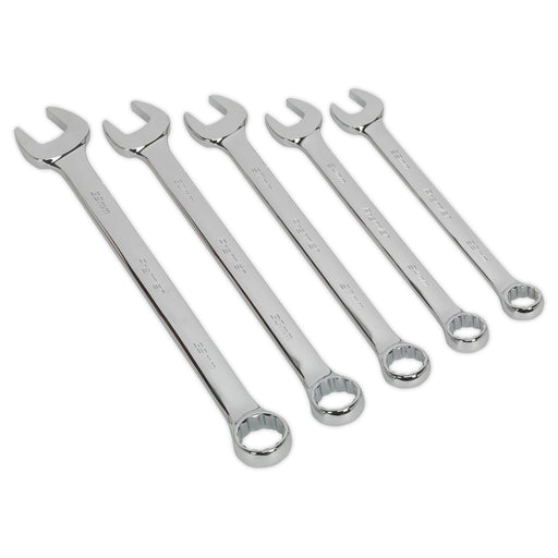 Sealey Combination Spanner Set 5pc Jumbo Metric AK6329 Sealey  - Dynamic Drive