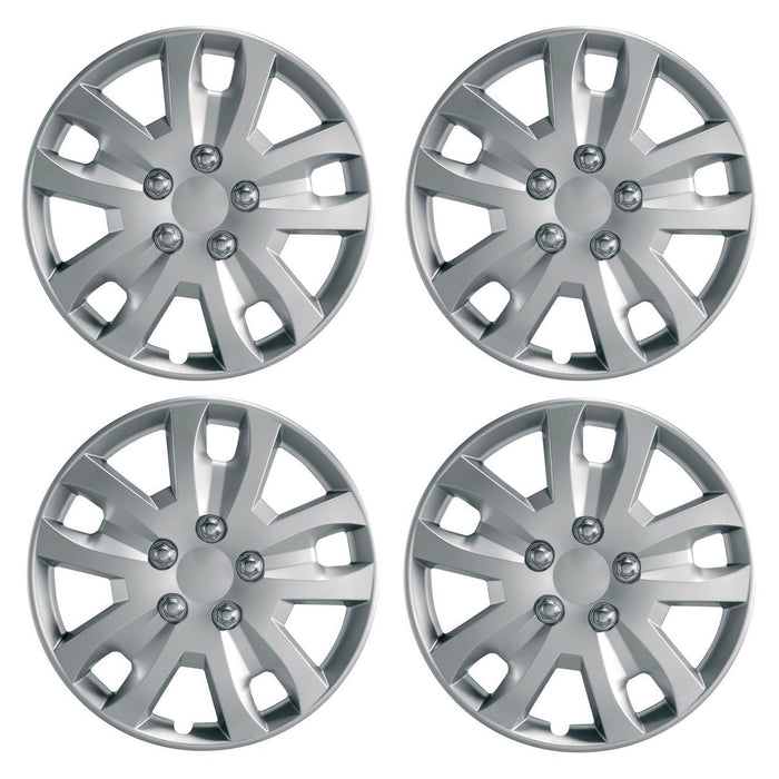 Set of 4 Ring Gyro Wheel Trims / Hub Caps 14" Covers Universal Fit Deep Dish