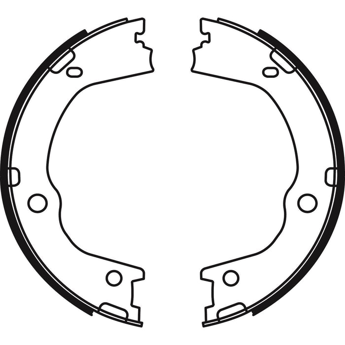 Apec Brake Shoe H/R Fits Hyundai Santa Fe Kia Sorento Ssangyong Korando