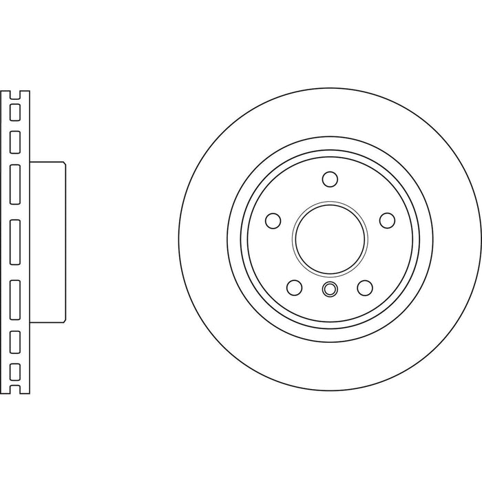 Genuine APEC Front Brake Discs & Pads Set Vented for BMW 5 Series