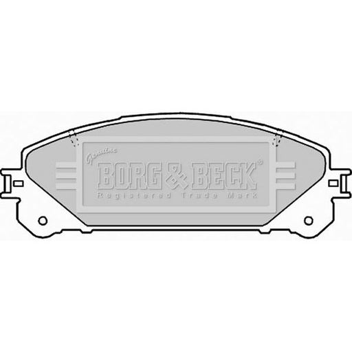 Genuine Borg & Beck Front Brake Pads fits Lexus RX350 450h 0409 BBP2289 Borg & Beck  - Dynamic Drive