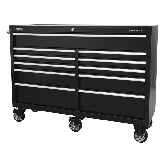 Sealey Rollcab 11 Drawer 1430mm Heavy-Duty Black PTB143011 Sealey  - Dynamic Drive