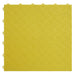 Sealey Polypropylene Floor Tile Yellow Treadplate 400 x 400mm Pack of 9 FT3Y Sealey  - Dynamic Drive