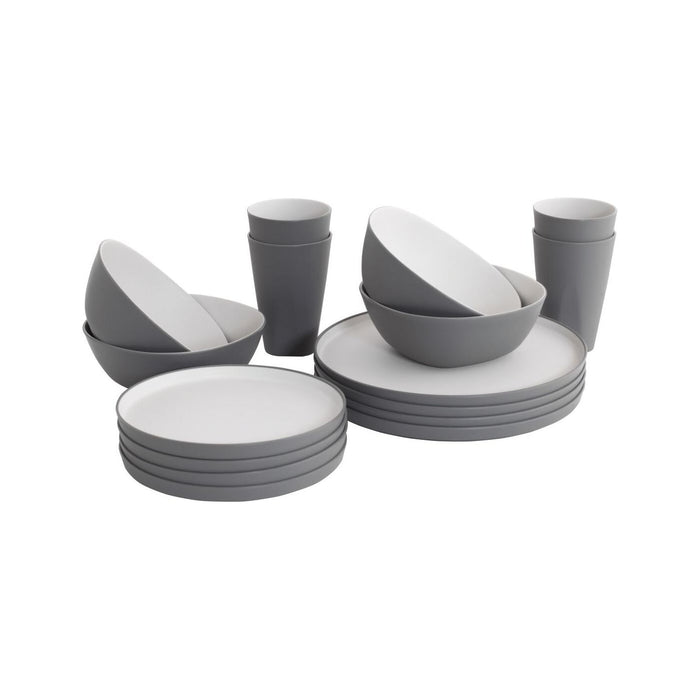 Outwell Gala 4 Person Dinner Set Camping Grey Mist