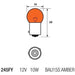 589 RY10W Amber 12v 10w BAU15S 245FY Bayonet Motorcycle Motorbike Car Bulb UKB4C  - Dynamic Drive