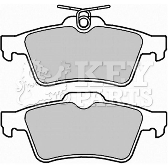 Genuine Key Parts KBP2288 Rear Brake Pads (Ate-Teves)