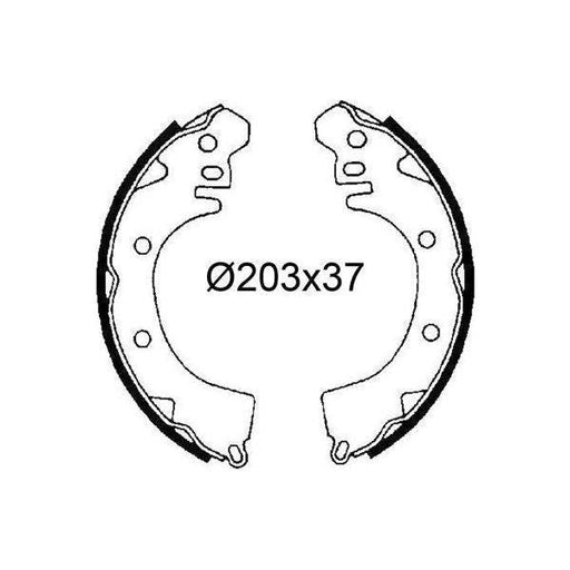 Valeo Drum Brake Shoes 564330 Automotive Part fits Mitsubishi Valeo  - Dynamic Drive