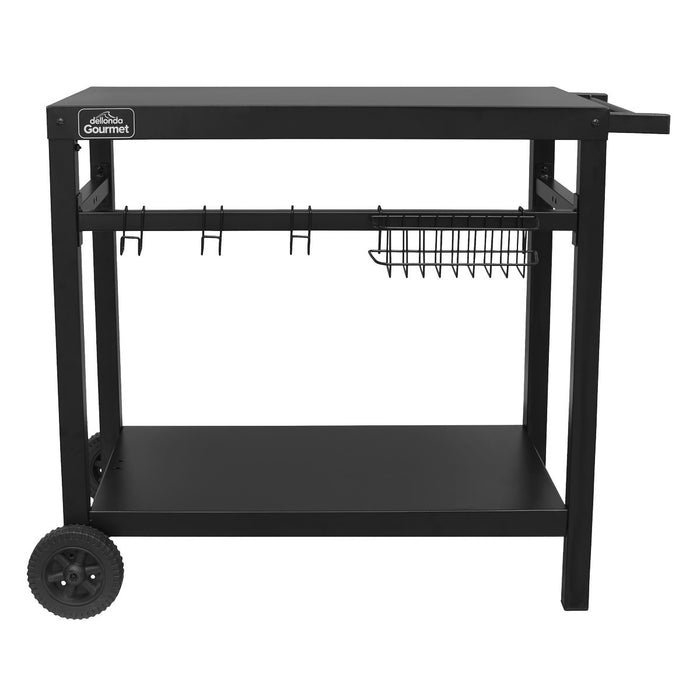 Dellonda BBQ & Plancha Trolley with Utensil Holder