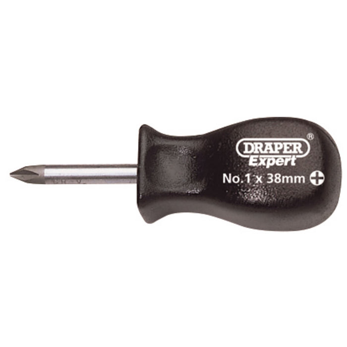 Draper Cross Slot Mechanic's Screwdriver, No.1 x 38mm 19540