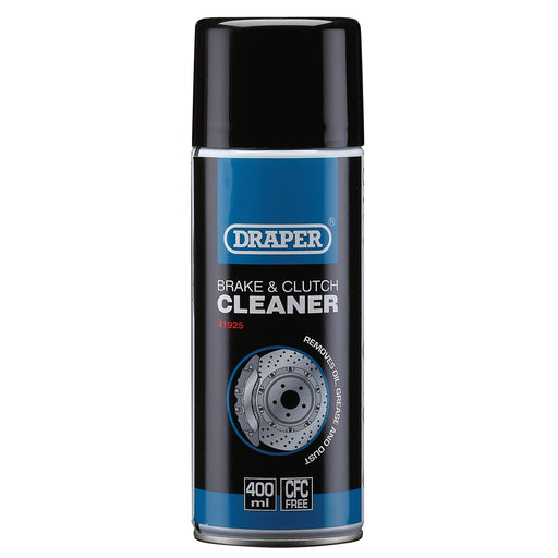 Draper Brake and Clutch Cleaner Spray, 400ml 41925 Draper  - Dynamic Drive