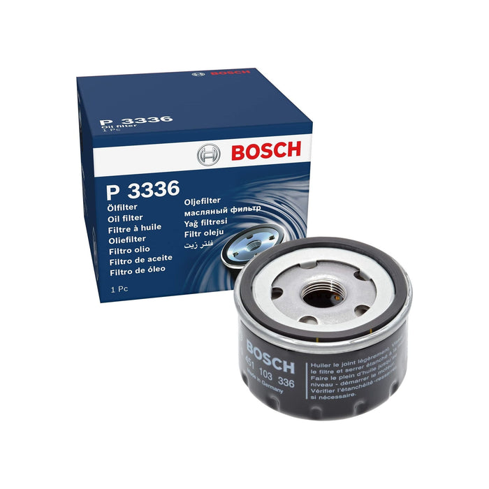 Genuine Bosch Car Oil Filter P3336 fits Nissan Qashqai dCi - 1.5 - 06-12 0451103