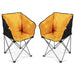 2x Kampa Dometic Tub Lightweight Folding Camping Chair Sunset Yellow Kampa  - Dynamic Drive