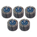 Sealey 80 x 40mm Abrasive Flap Wheel on 6mm Shaft Assorted Grit - Pack of 5 Sealey  - Dynamic Drive