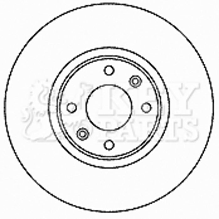 Genuine Key Parts KBD4468 Brake Disc Pair (Front)