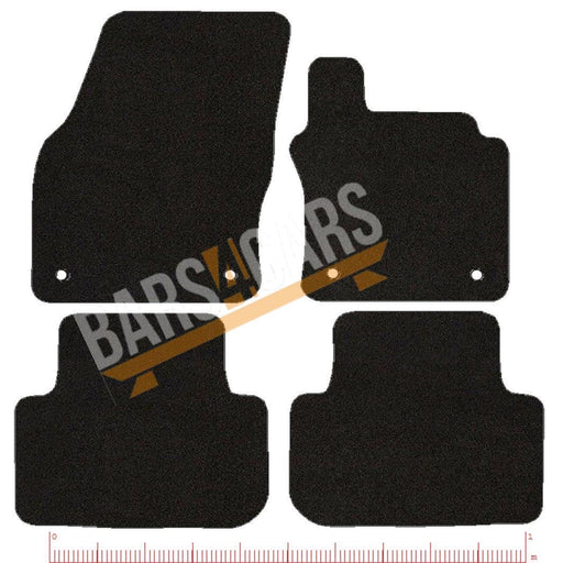 Fully Tailored Orange Trim Carpet Mats fits VW Golf 14 Sv Set of 4 With 4 Clips UKB4C  - Dynamic Drive