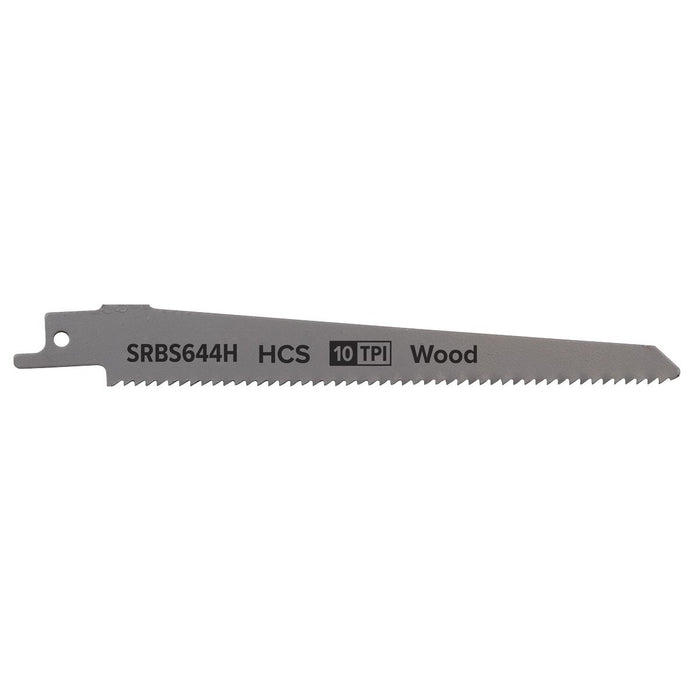 Sealey Reciprocating Saw Blade Clean Wood 150mm 10tpi Pack of 5 SRBS644H