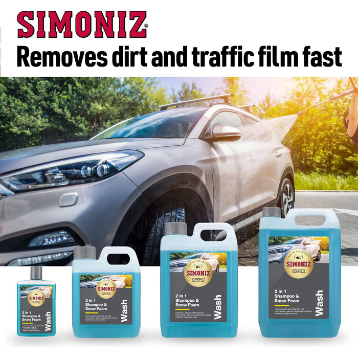 Simoniz 2 in 1 Shampoo & Snow Foam - 475ml