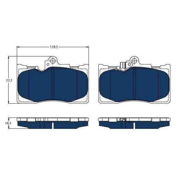 Genuine TRW Brake Pads GDB3398BTE