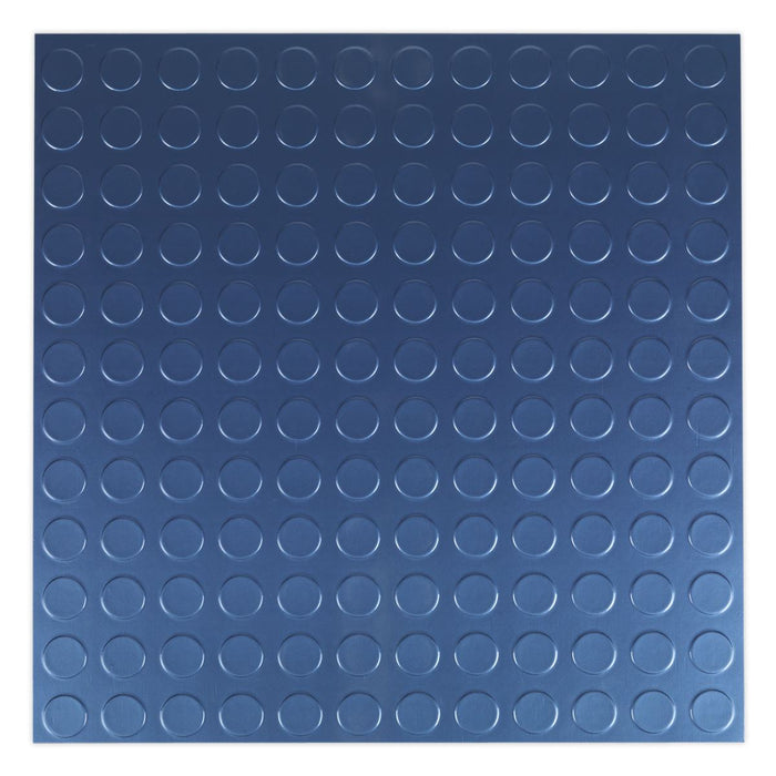 Sealey Vinyl Floor Tile with Peel & Stick Backing Blue Coin Pack of 16 FT2B Sealey  - Dynamic Drive