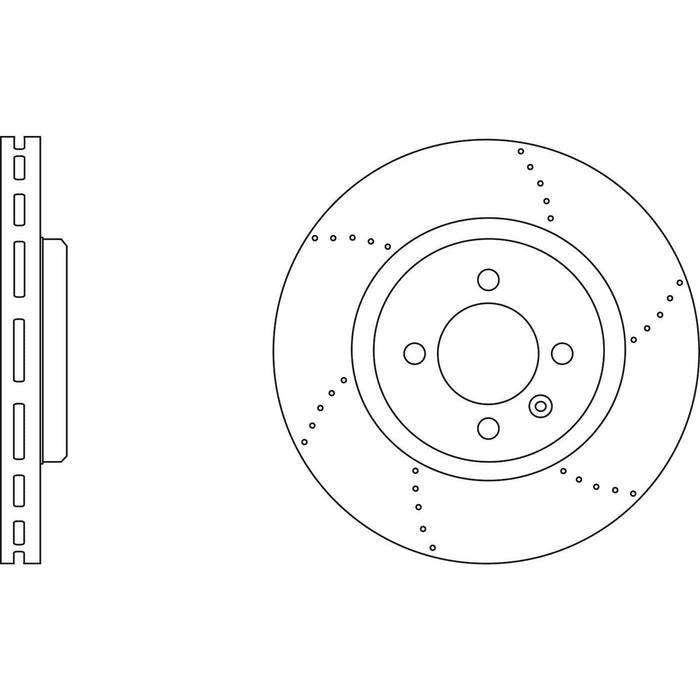 Apec Brake Disc Front Left Fits Lotus 2 Eleven Elise Europa Exige Non Drilled Ve