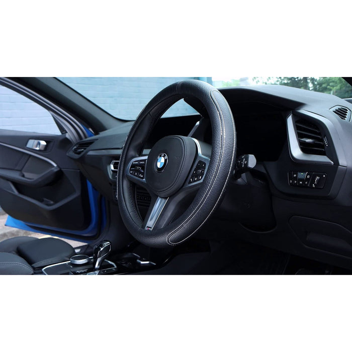 Streetwize Steering Wheel Cover - Luxury - Black Streetwize Accessories  - Dynamic Drive