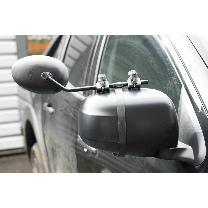 New Pair Of Maypole 8327 Universal Convex Glass Deluxe Car Caravan Towing Mirror Maypole  - Dynamic Drive