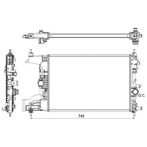 NRF Radiator 53155