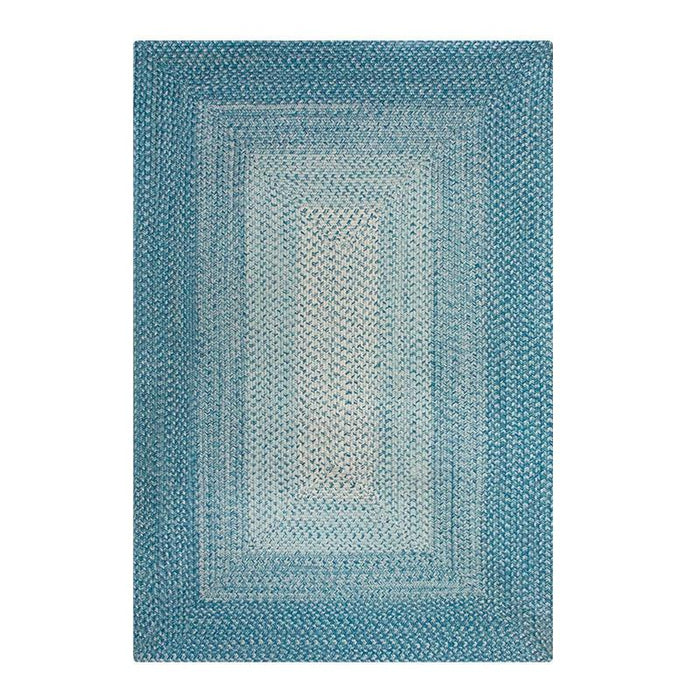 Outdoor Garden Rug Portable Mat for Decking Patio Faux Jute Ocean Blue 80x150cm Gardenwize  - Dynamic Drive