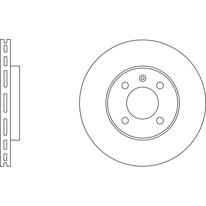 Genuine APEC Front Brake Discs & Pads Set Vented for VW Jetta Apec  - Dynamic Drive