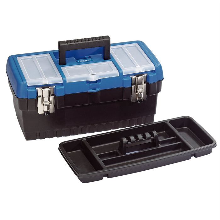 Draper Tool Organiser Box with Tote Tray, 413mm 53878