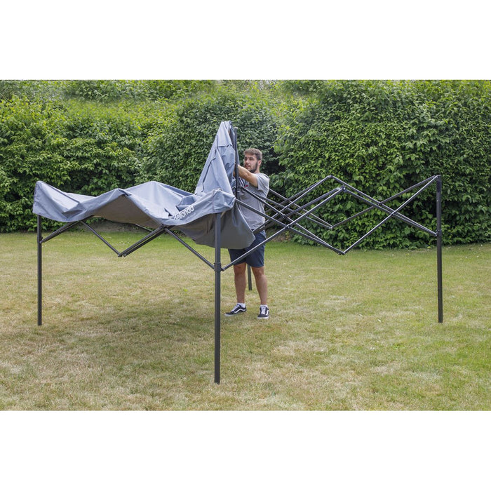 Dellonda Premium 3 x 3m Pop-Up Gazebo - Grey Dellonda  - Dynamic Drive