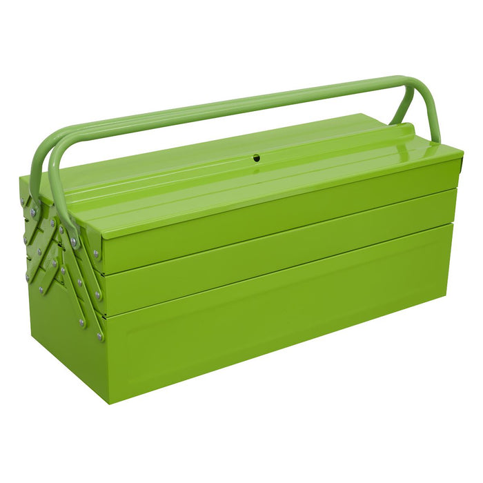 Sealey Cantilever Toolbox 4 Tray 530mm Hi-Vis Green AP521HV Sealey  - Dynamic Drive