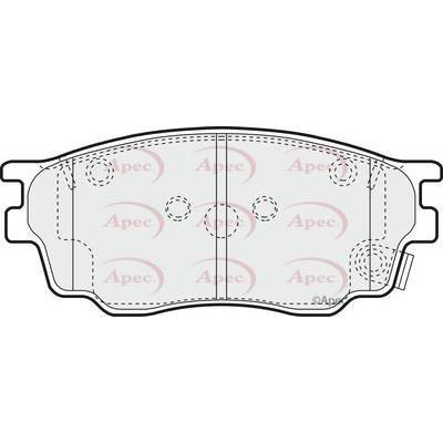 Apec Brake Pads Front Fits Mazda 6 Atenza