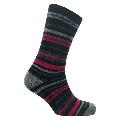 Mens lightweight thermal insulated striped socks (assorted colours) 2741 Unbranded  - Dynamic Drive