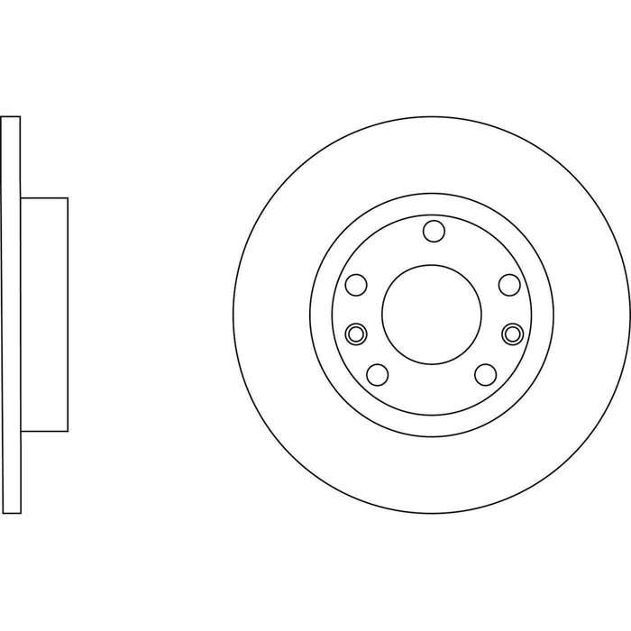 Apec Brake Disc Rear Fits Citroen Berlingo C4 Opel Combo Grandland X Peugeot 300