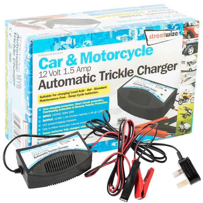 1.5 AMP 12V Car Trickle Charger GEL Lead Acid for Honda CR-V 97-12 UKB4C  - Dynamic Drive