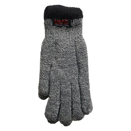 Mens grey marl thermal insulated gloves 2142 Unbranded  - Dynamic Drive