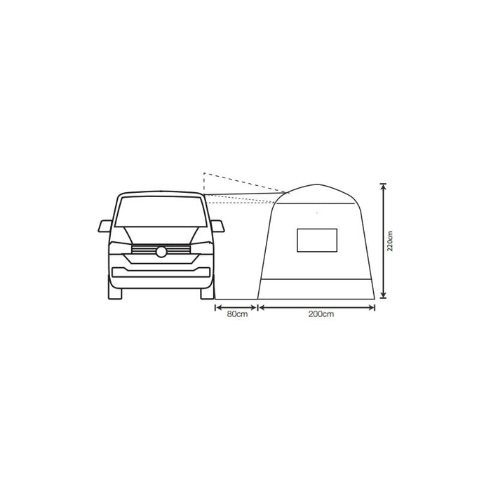 Outdoor Revolution Cayman Outhouse Handi XL Drive Away Awning for Transit Custom