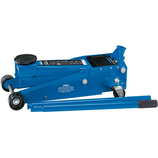 Draper Heavy Duty Trolley Jack with Twin Pistons, 3 Tonne 16407 Draper  - Dynamic Drive