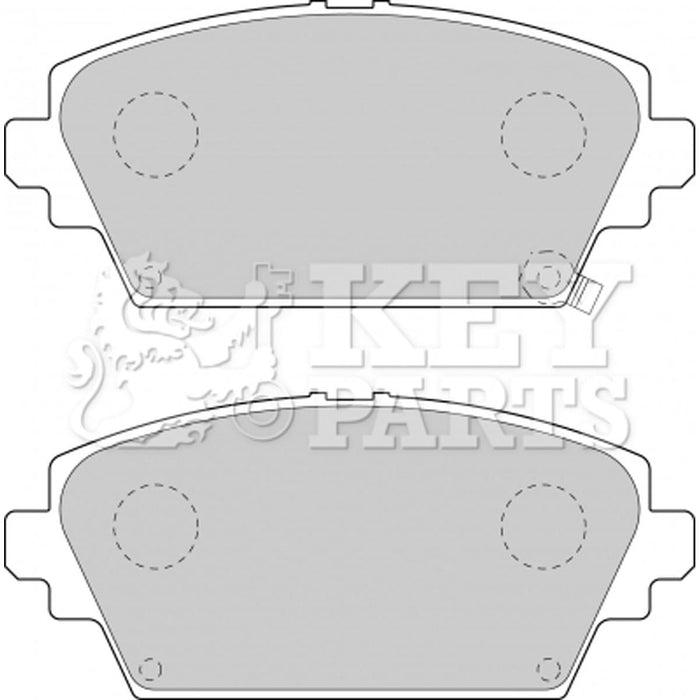 Genuine Key Parts KBP1652 Front Brake Pads-Includes Wear Indicators (Lucas-Girling)