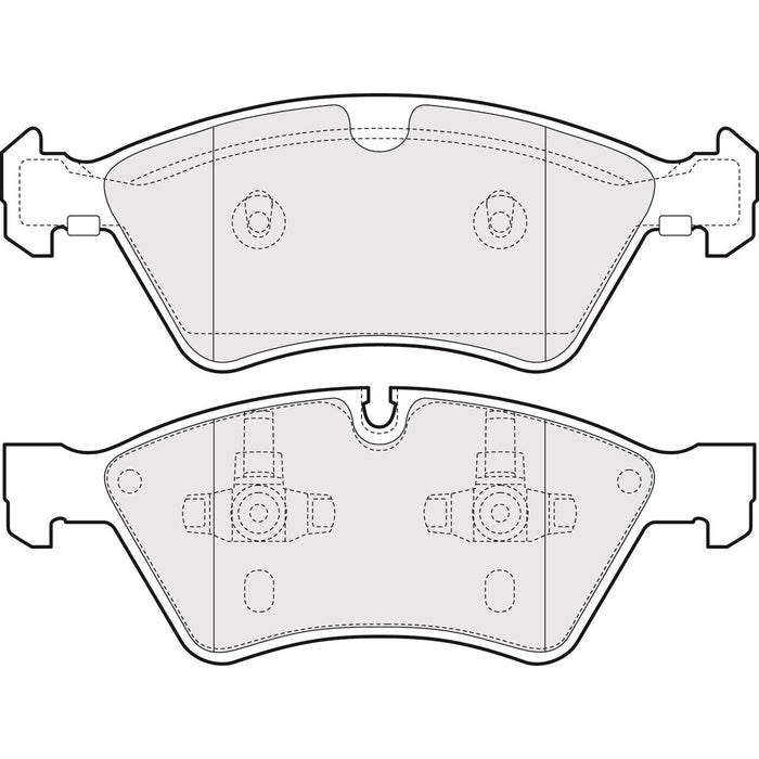 Genuine APEC Front Brake Discs & Pads Set Vented for Mercedes-Benz R-Class