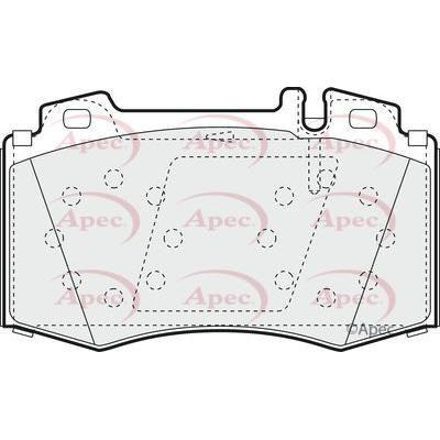 Apec Brake Pads Front Fits Mercedes M Class S Sl Slk