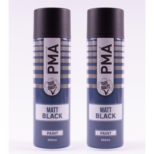 2 x 500ml PMA Stone Guard BLACK stone chip protection spray paint PMA  - Dynamic Drive